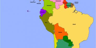 地図のベリーズシティ南米
