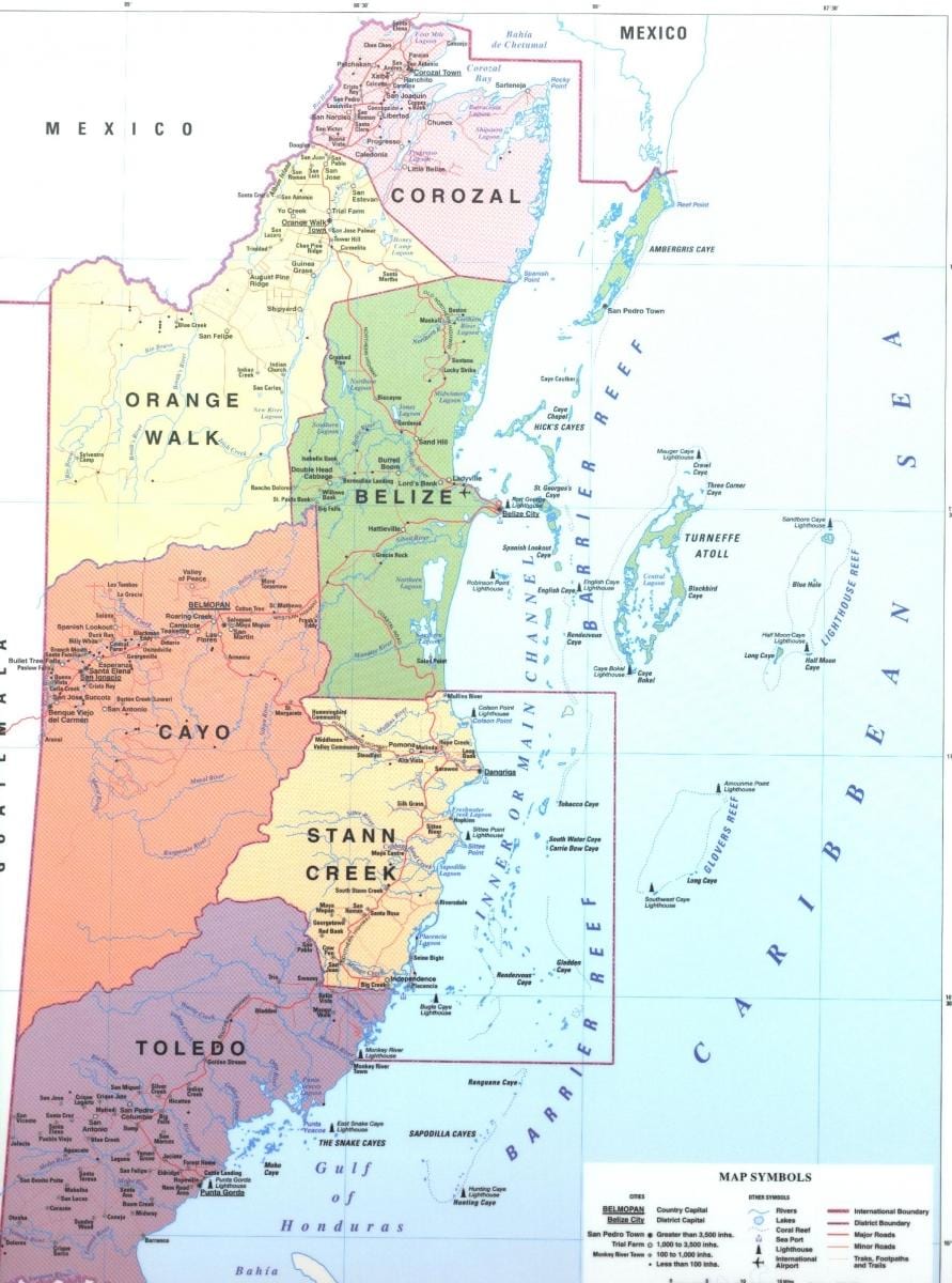 ベリーズリーフ地図