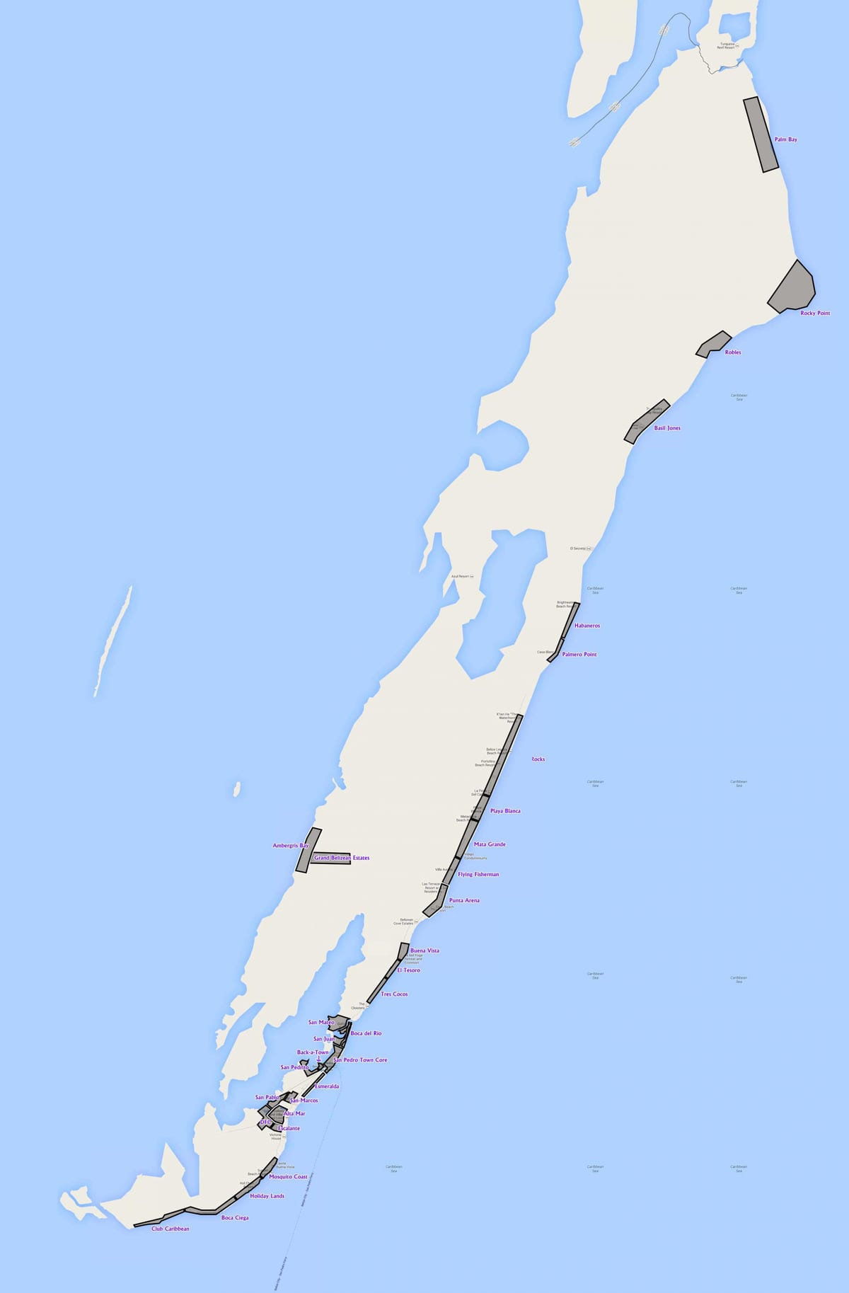 地図ambergrisキーズ