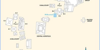 カラコルベリーズ遺跡地図
