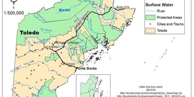 地図のトレド地ベリーズシティ