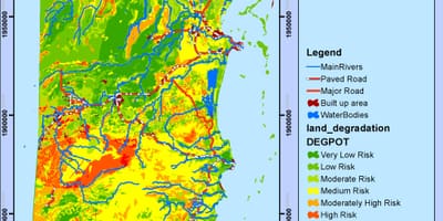 地図のベリーズの気候