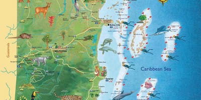 ベリーズポートの地図