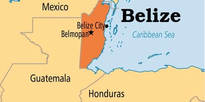 地図belmopanベリーズシティ