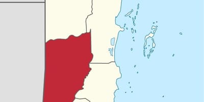 Cayo地ベリーズシティの地図